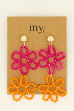 Boucles D'oreilles à Fleurs Tendance