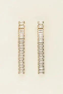 Boucles D'oreilles à Pierres Rectangulaires Universe