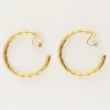 Boucles D'oreilles à Pince Avec Torsade épaisse