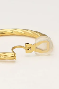 Boucles D'oreilles à Pince Avec Torsade épaisse
