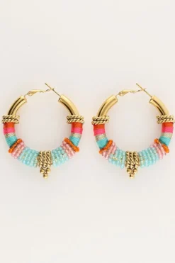Boucles D'oreilles Art Turquoise Bali