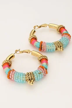 Boucles D'oreilles Art Turquoise Bali