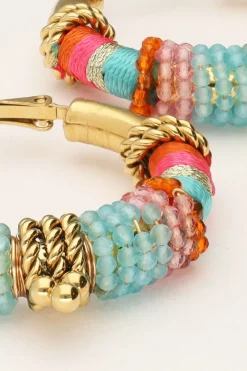 Boucles D'oreilles Art Turquoise Bali