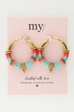 Boucles D'oreilles Art Turquoise Bali