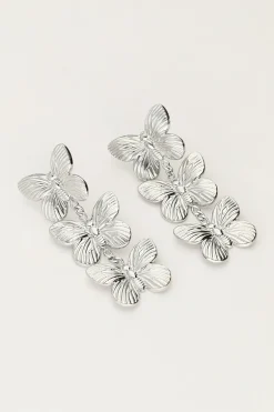 Boucles D'oreilles Avec 3 Papillons