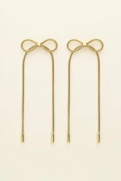 Boucles D'oreilles Avec Cordons Et Nœud