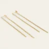 Boucles D’oreilles Avec Cordons De Pierres En Strass