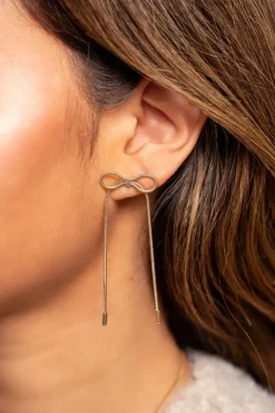 Boucles D'oreilles Avec Cordons Et Nœud