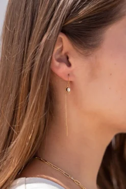 Boucles D'oreilles Avec Cristal
