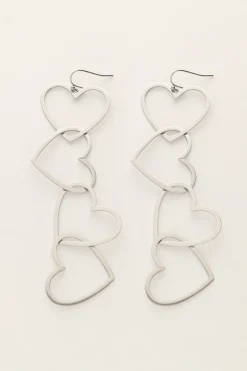 Boucles D'oreilles Avec Cœurs Ouverts