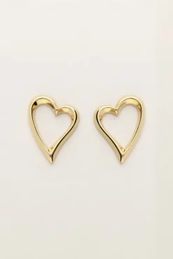 Boucles D'oreilles Avec Cœur Ouvert