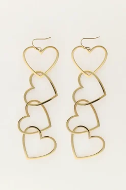 Boucles D'oreilles Avec Cœurs Ouverts