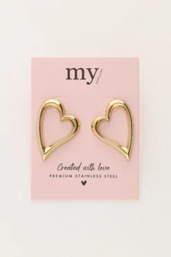 Boucles D'oreilles Avec Cœur Ouvert