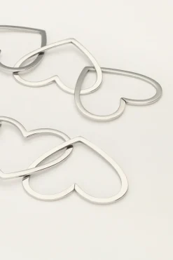 Boucles D'oreilles Avec Cœurs Ouverts