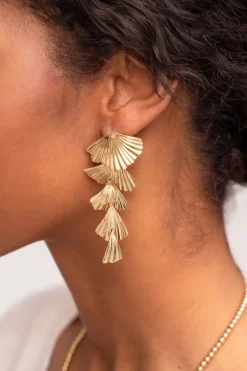 Boucles D'oreilles Avec Feuilles