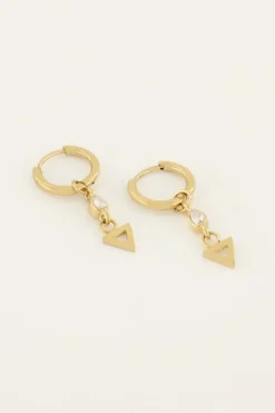 Boucles D’oreilles Avec Goutte Et Triangle