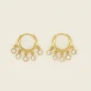 Boucles D'oreilles Avec Petites Pierres Transparentes
