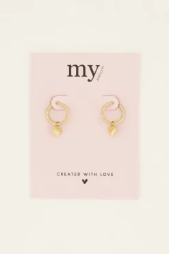 Boucles D’oreilles Avec Pendentif En Cœur