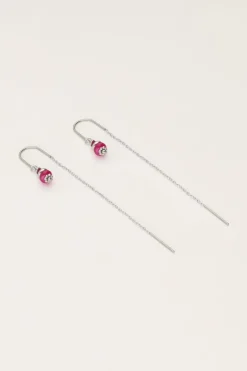 Boucles D'oreilles Avec Perles Violettes