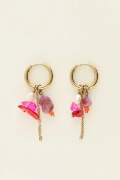 Boucles D'oreilles Avec Pierres Et Perles Mystic