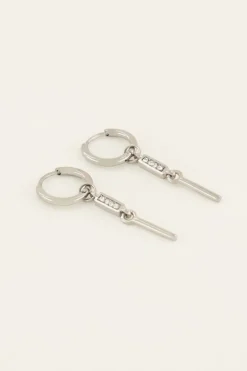 Boucles D’oreilles Avec Pierre Et Tige