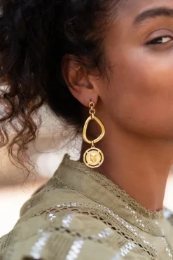 Boucles D’oreilles Bold Spirit Avec Médaillon