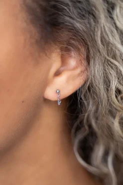 Boucles D’oreilles Boule Et Chaîne