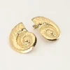 Boucles D'oreilles Clous D'oreilles Avec Gros Coquillage
