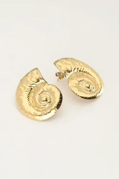 Boucles D'oreilles Clous D'oreilles Avec Gros Coquillage