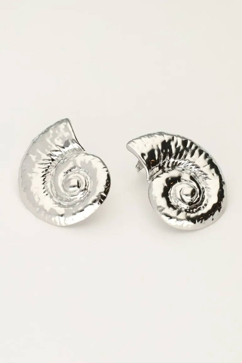 Boucles D'oreilles Clous D'oreilles Avec Gros Coquillage
