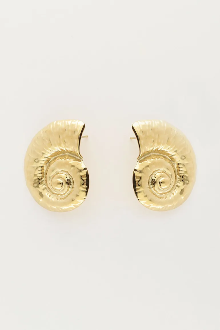 Boucles D'oreilles Clous D'oreilles Avec Gros Coquillage