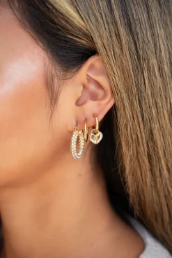 Boucles D’oreilles Coeur My Jewellery à Clip
