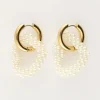 Boucles D'oreilles Cœur Avec Perles