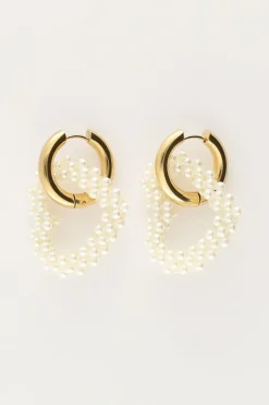 Boucles D'oreilles Cœur Avec Perles