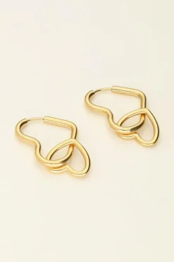 Boucles D'oreilles Double Cœur Universe