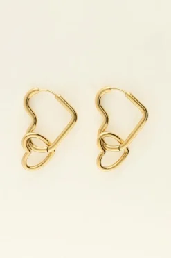 Boucles D'oreilles Double Cœur Universe