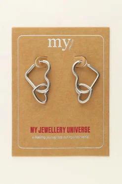 Boucles D'oreilles Double Cœur Universe