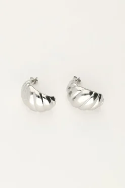 Boucles D'oreilles Gouttes Avec Rebords De Grande Taille