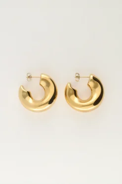 Boucles D'oreilles Larges De Forme Organique