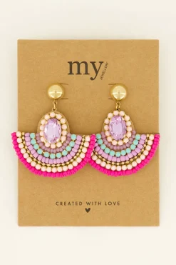 Boucles D'oreilles Longues à Perles