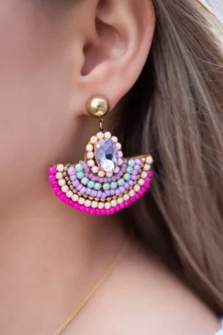 Boucles D'oreilles Longues à Perles
