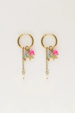 Boucles D'oreilles Mini Avec étoiles Et Cordons