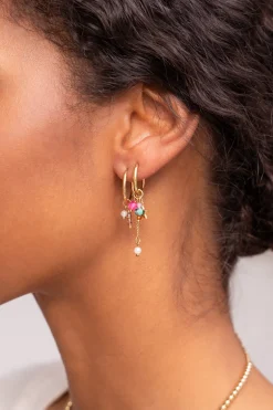 Boucles D'oreilles Mini Avec étoiles Et Cordons