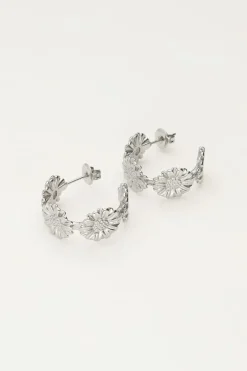 Boucles D'oreilles Moyennes Avec Fleurs