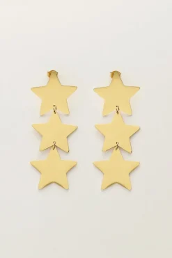 Boucles D’oreilles Pendantes Tendance à Trois étoiles