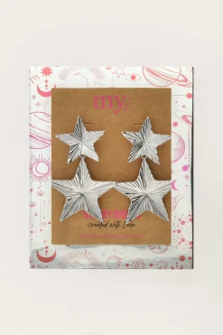 Boucles D'oreilles Pendantes Starry Avec étoiles