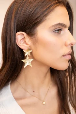 Boucles D'oreilles Pendantes Starry Avec étoiles