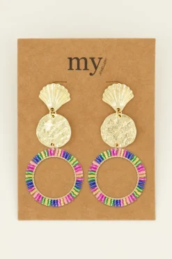 Boucles D'oreilles Perles Multicolores