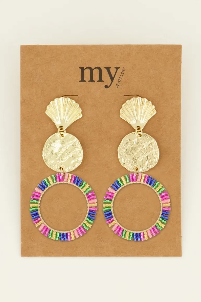 Boucles D'oreilles Perles Multicolores