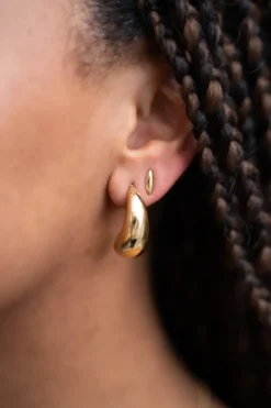 Boucles D'oreilles Petites Ovales